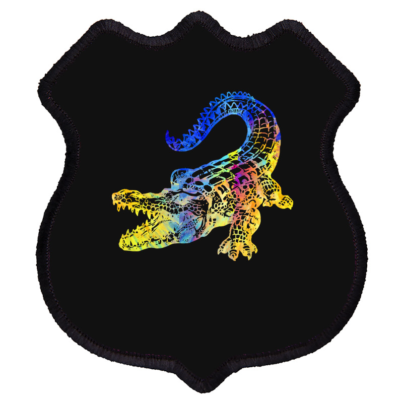 Crocodile Lover T  Shirtcrocodile Aligator With Beutiful Gift Idea T Shield Patch | Artistshot