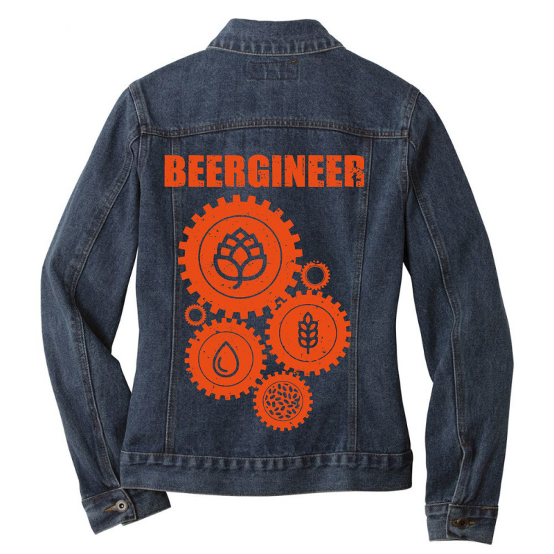 Funny Home Brewing Art Men Women Craft Beer Homebr Ladies Denim Jacket by MALIKASHARIF | Artistshot