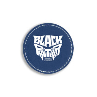 Black Panther Round Leatherette Patch | Artistshot