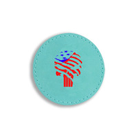 American Flag Punisher Round Leatherette Patch | Artistshot