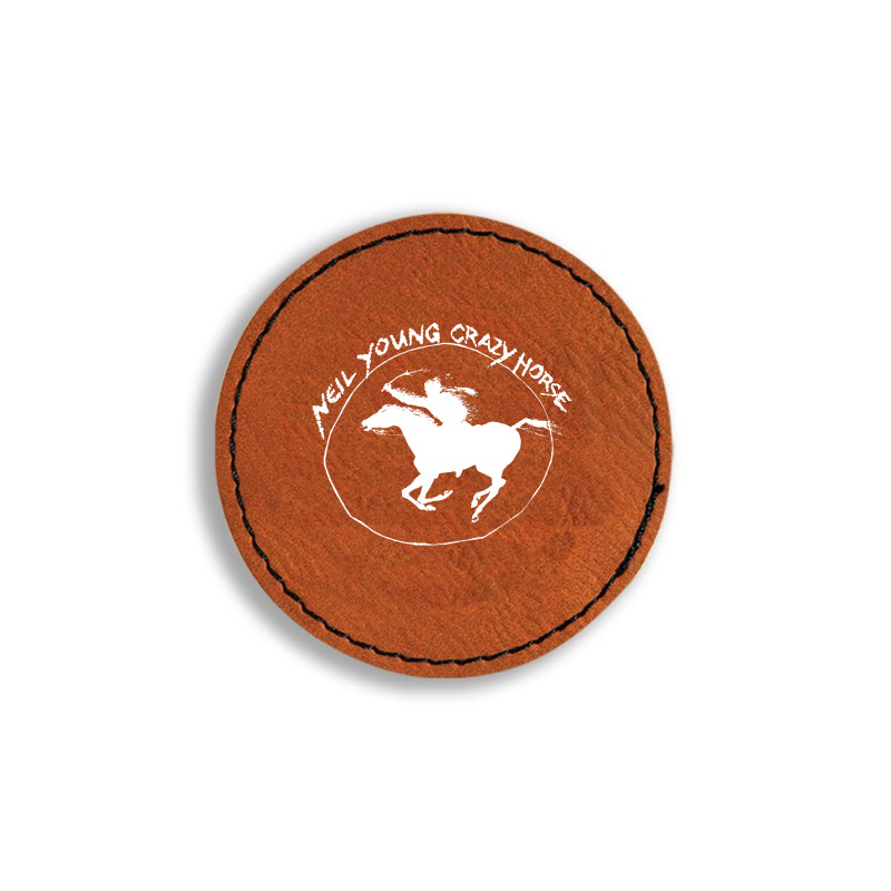 Neil Young Crazy Horse Round Leatherette Patch by BLACKHEART | Artistshot