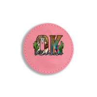 Oklahoma Round Leatherette Patch | Artistshot