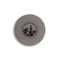 Brooklyn, College Round Leatherette Patch | Artistshot