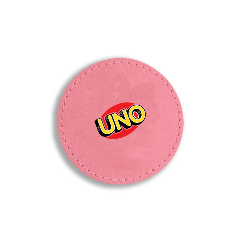 Uno Card Game Round Leatherette Patch | Artistshot