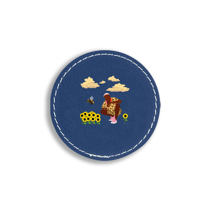 Tyler, The Creator - Flower Boy Round Leatherette Patch | Artistshot