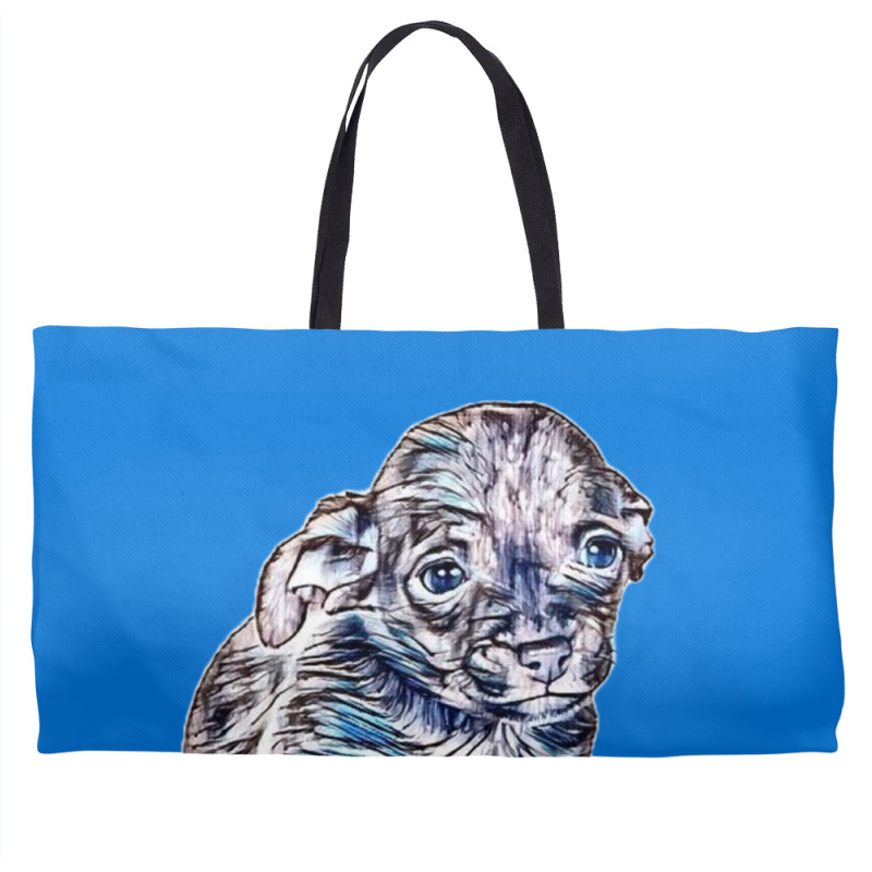 Adorable Little Mixed Breed P Weekender Totes | Artistshot