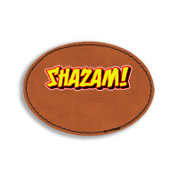 Shazam! Oval Leatherette Patch | Artistshot