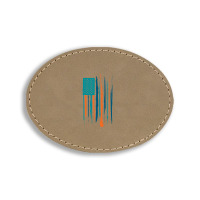 Miami Dolphins Oval Leatherette Patch | Artistshot