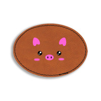 Pig Oval Leatherette Patch | Artistshot