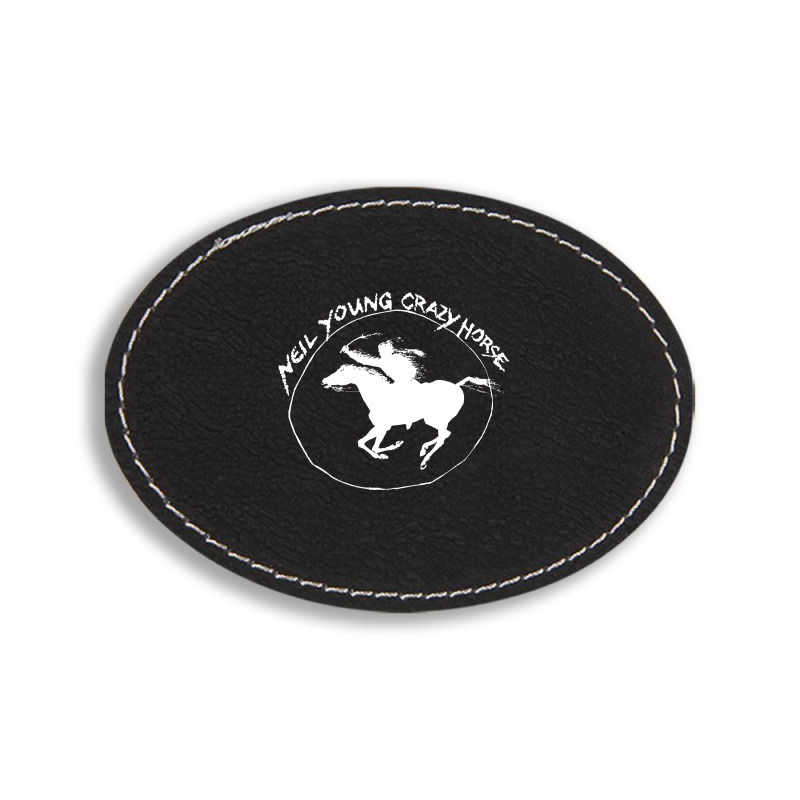 Neil Young Crazy Horse Oval Leatherette Patch by BLACKHEART | Artistshot