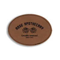 Rose Apothecary Oval Leatherette Patch | Artistshot