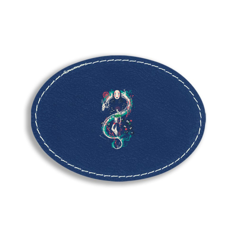 Spirited Graffiti Oval Leatherette Patch by Fearcheck | Artistshot