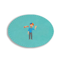 Blippi Blippi Kids Cartoon Blippi T Shirt Oval Leatherette Patch | Artistshot