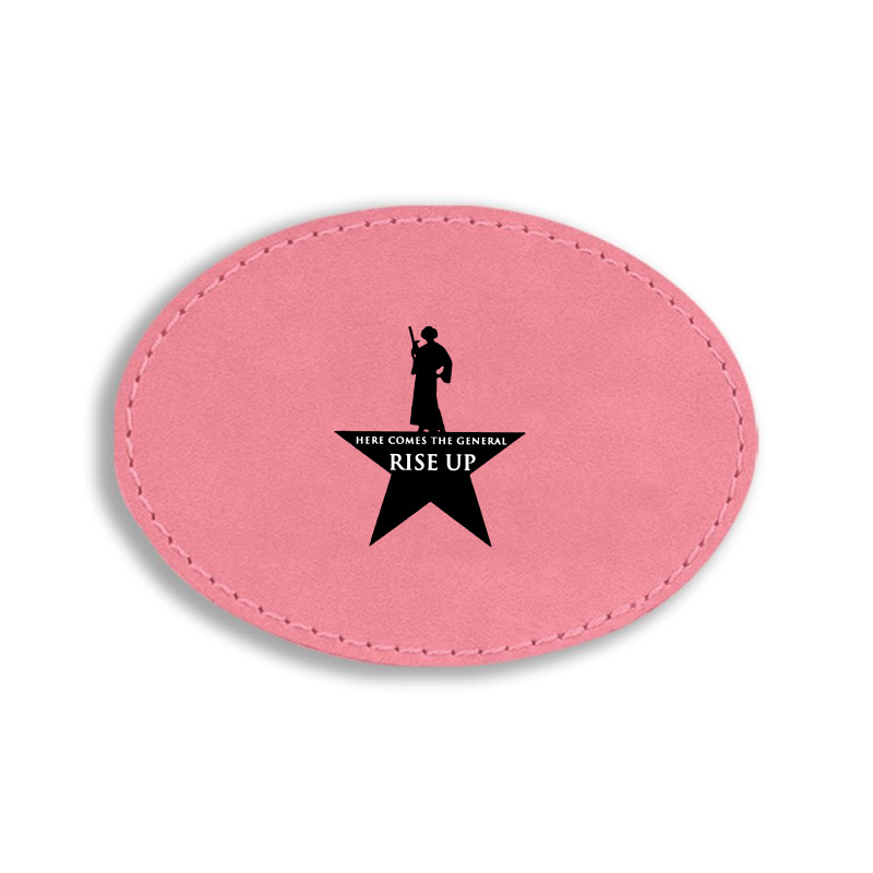 Here Comes The General Rise Up Oval Leatherette Patch | Artistshot