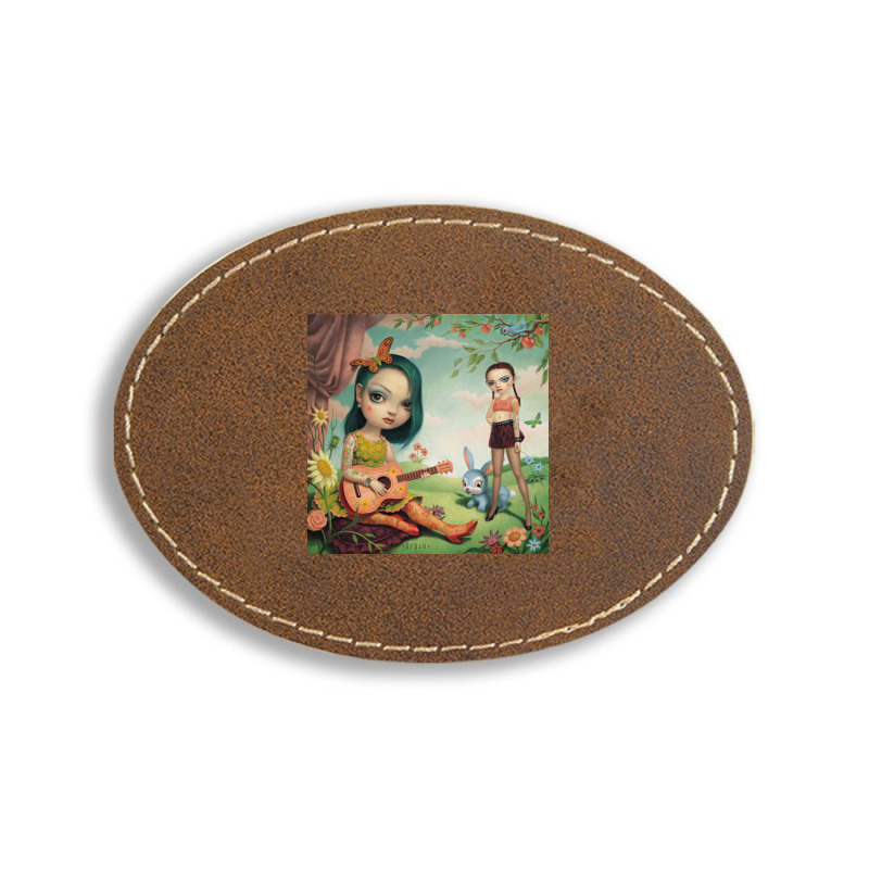 Mark Ryden - Duo Siblings Oval Leatherette Patch | Artistshot