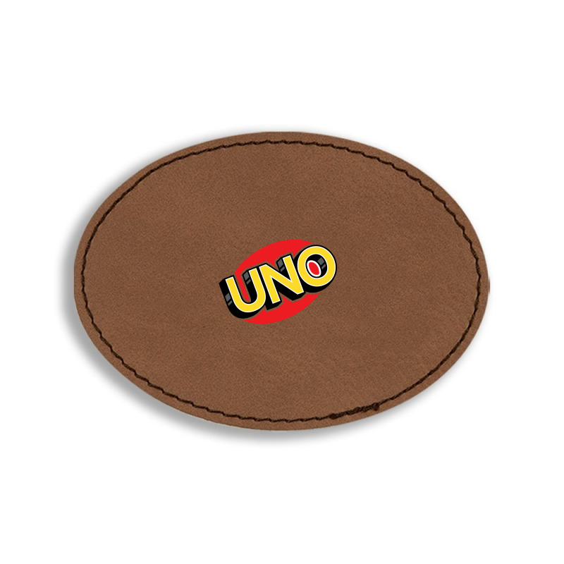 Uno Card Game Oval Leatherette Patch | Artistshot