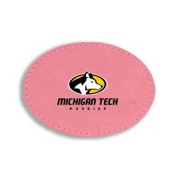 Michigan Tech Huskies Oval Leatherette Patch | Artistshot