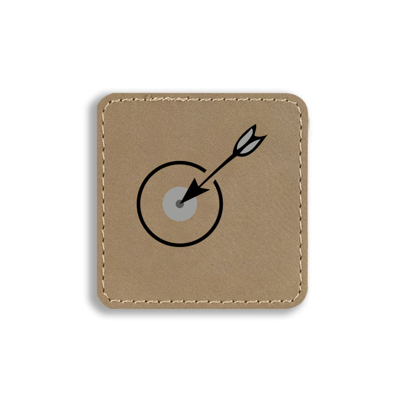 Archery Target Square Leatherette Patch | Artistshot