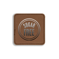 Sugar Free Square Leatherette Patch | Artistshot