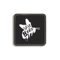 Save The Bees Square Leatherette Patch | Artistshot