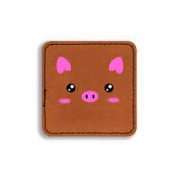 Pig Square Leatherette Patch | Artistshot