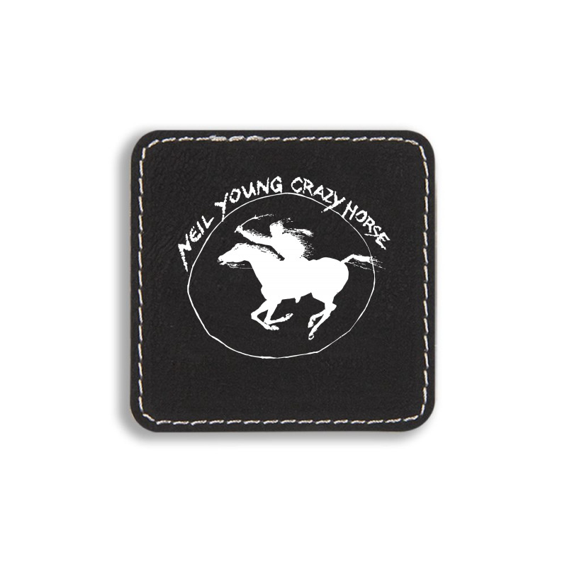 Neil Young Crazy Horse Square Leatherette Patch by BLACKHEART | Artistshot