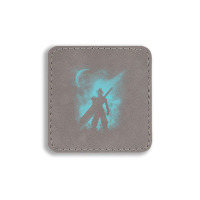 Ex-soldier Silhouette Square Leatherette Patch | Artistshot