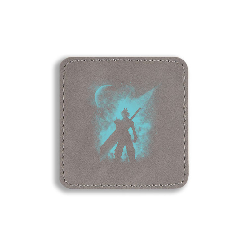 Ex-soldier Silhouette Square Leatherette Patch | Artistshot