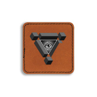 3d Freemasonry Illuminati Eye Of Providence Square Leatherette Patch | Artistshot