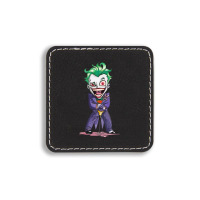 Joker (dc)  (low Poly Abstract) Fanart (zoomout Effect) Square Leatherette Patch | Artistshot