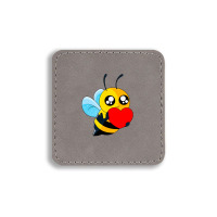 Honey Bee Square Leatherette Patch | Artistshot