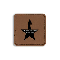 Here Comes The General Rise Up Square Leatherette Patch | Artistshot