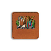 Oklahoma Square Leatherette Patch | Artistshot