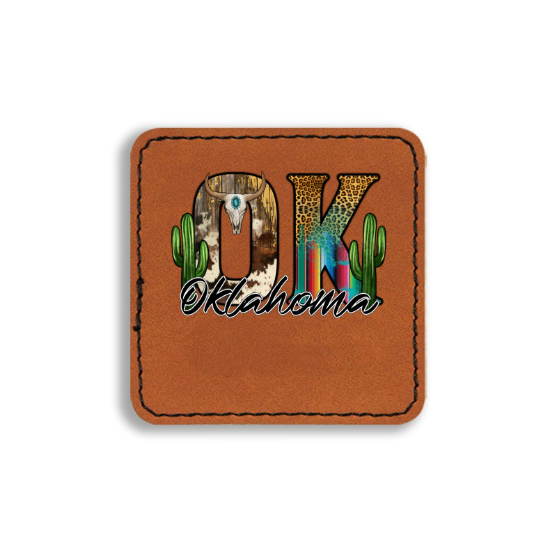 Oklahoma Square Leatherette Patch | Artistshot