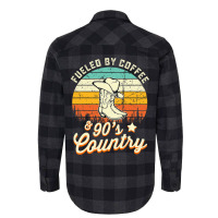 Fueled By Coffee And S Country Funny Vintage Sunse Flannel Shirt | Artistshot