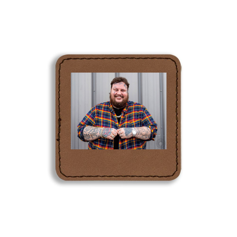 Jelly Roll Smile Square Leatherette Patch | Artistshot