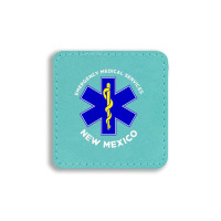 New Mexico Ems Emergency Medical Services Emt Medic Square Leatherette Patch | Artistshot