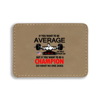 Weightlifter Champion Shirt Rectangle  Leatherette Patch | Artistshot