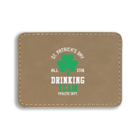 St. Patrick's Day Drinking Team Rectangle  Leatherette Patch | Artistshot