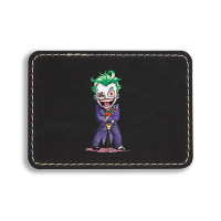 Joker (dc)  (low Poly Abstract) Fanart (zoomout Effect) Rectangle  Leatherette Patch | Artistshot