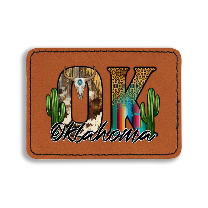 Oklahoma Rectangle  Leatherette Patch | Artistshot