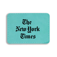 New York Times Rectangle  Leatherette Patch | Artistshot