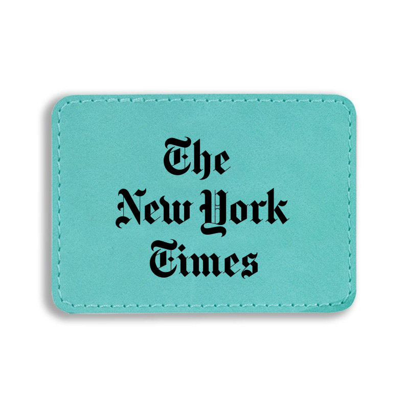 New York Times Rectangle  Leatherette Patch | Artistshot