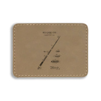 Billiard Cue Patent Rectangle  Leatherette Patch | Artistshot