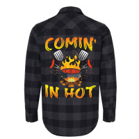 Funny Bbq Grill Chef Barbecue Grilling Comin In Ho Flannel Shirt | Artistshot