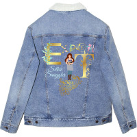 Funny Silkie Chicken Top Knot Trimmer Unisex Sherpa-lined Denim Jacket | Artistshot