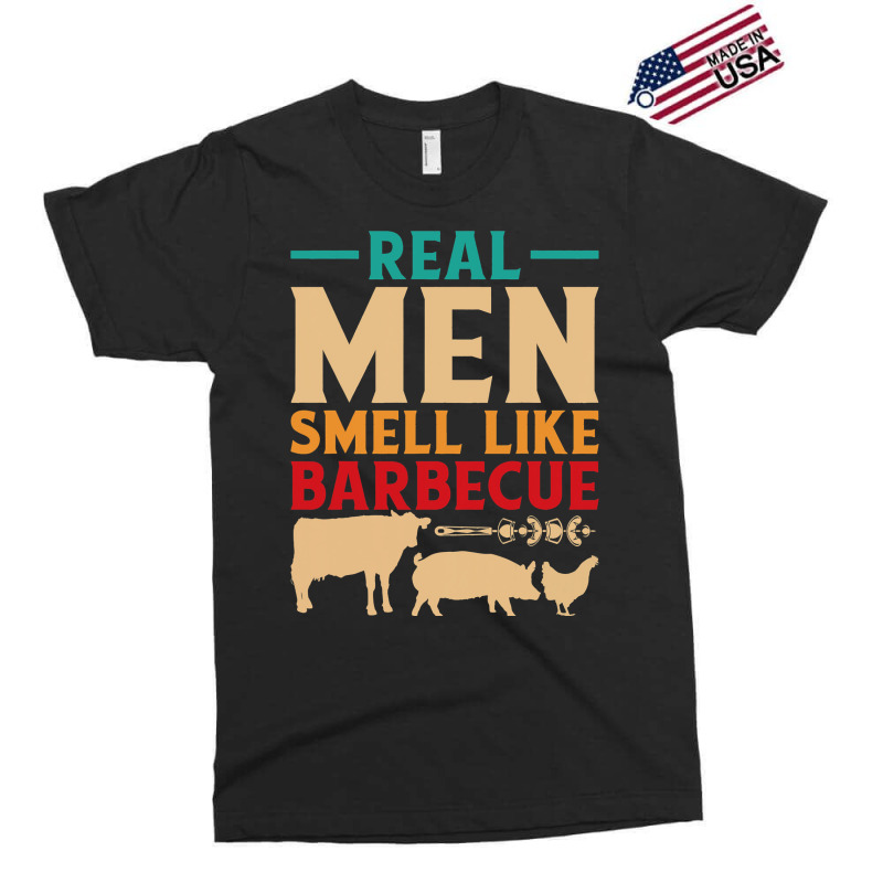 Funny Bbq Grill Grilling Smoker Real Men Smell Lik Exclusive T-shirt | Artistshot