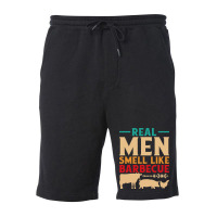 Funny Bbq Grill Grilling Smoker Real Men Smell Lik Fleece Short | Artistshot