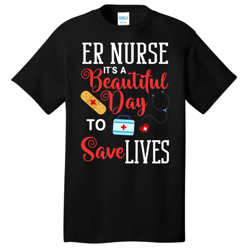 Womens Emergency Room Technician Er Nurse Hospital Basic T-shirt | Artistshot