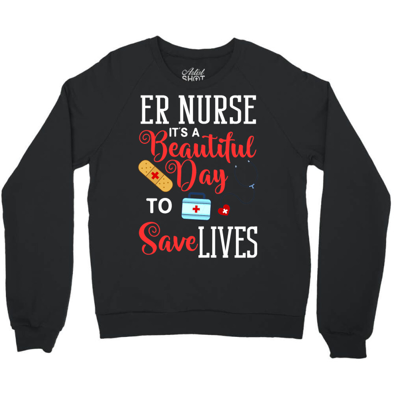 Womens Emergency Room Technician Er Nurse Hospital Crewneck Sweatshirt | Artistshot